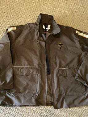 UPS Branded Brown Performance Delivery Jacket - Men’s Work Coat